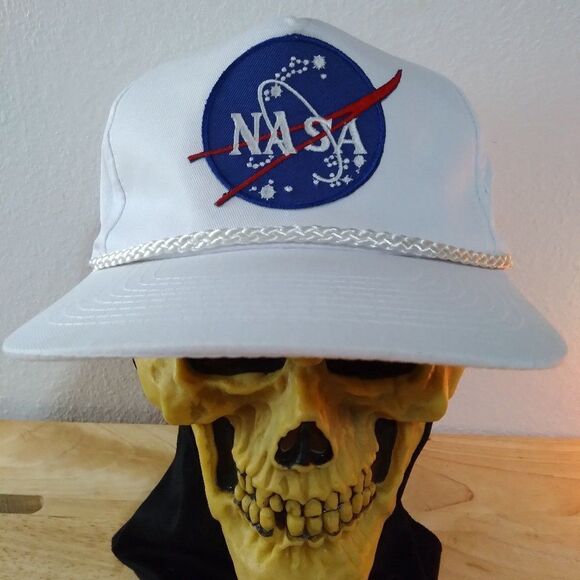 Vintage NASA Patch Rope Snap Back Hat Cap - Picture 1 of 10
